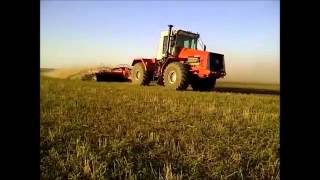 Работа трактора Кировец К-744Р2 с дисковой бороной XL 666 56