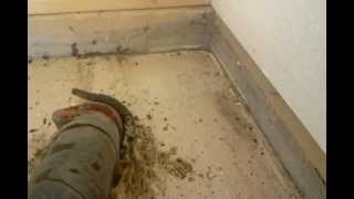 Mud Jacking Garage Floor, Watch It Raise!!!! 303-797-8908