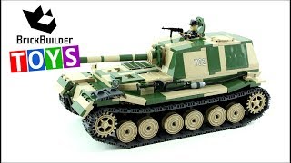 COBI Panzerjäger Tiger (P) Ferdinand - Brick Builder Toys - Lego Speed Build