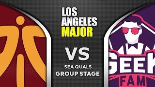 Fnatic vs Geek Fam ESL One Los Angeles Major 2020 SEA Highlights Dota 2