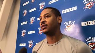 Carmelo Anthony says Thunder players are angry | ESPN