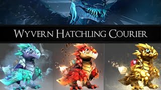 Dota 2 Wyvern Hatchling Courier Ice Fire Gold