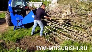 Измельчитель древесины и веток на тракторе TYM T603