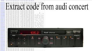 Extract code from audi concert