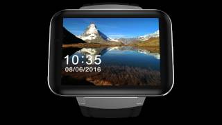 DM98 Smart Watch Phone Android 5.1 Big Screen 3G Dual-Core Dialer GPS Wifi Pedometer Sleep Monitor