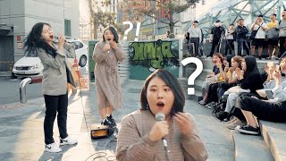 [몰래카메라] 버스킹중 실제가수 난입.. 강제로 고음 헬파티함 ㅋㅋ (박혜원 - 시든꽃에물을주듯)