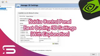 Nvidia Control Panel Best Quality 3D Setting (With Explanation)
