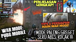 TIPS & PERSIAPAN BERMAIN WAR MODE PUBG MOBILE ! Biar Jago dan Banyak Kill