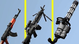 Idle Guns Factory! MAX LEVEL BAZOOKA, AK EVOLUTION! Idle Guns 3D Max Level! Pika Guyy