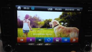 How to Set Wallpaper for your Car DVD Player GPS radio from SD or USB