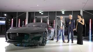 Weltpremiere Jaguar F-TYPE in München - Drivers Talk mit Christian Danner & Phil Talboys