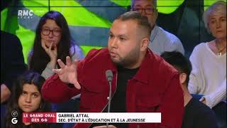 Aux GG, Anasse Kazib clashe Gabriel Attal, secrétaire d'État à l'Éducation et à la Jeunesse