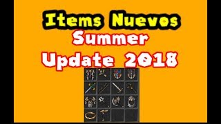 Tibia Summer Update 2018 Items nuevos