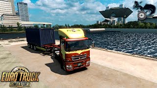 ETS2 1.33 - Tokio Bayshore - Mitsubishi Fuso SuperGreat V - Yokohama to Tokyo