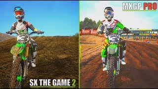 Supercross The Game 2 VS MXGP PRO | Gameplay Video Comparison