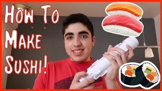 How To Make Sushi With The Sushi Bazooka! | Cooking Tutorial Fail
