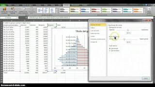 Pirámide poblacional con Excel - Detallado
