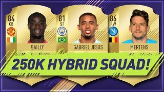 FIFA 18 250K Hybrid Squad! FT. Mertens, Costa, Jesus, Dembele & More!