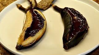 Запеченные бананы с шоколадом в духовке