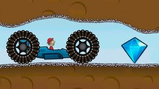 МАШИНКИ Hill Climb Racing #4 мультяшная игра про тачки с большими колесами и гоночной машинкой Кида
