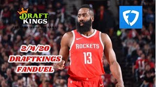 2/4/20 NBA DRAFTKINGS & FANDUEL PICKS