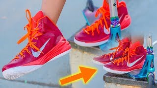 SCOOTERING IN GIANT SIZE 17 SHOES!