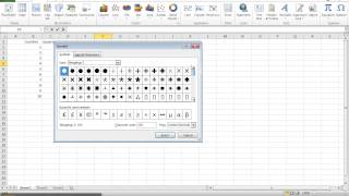 How to Insert Symbols and Special Characters in Excel 2010
