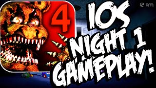EXTREMELY CREEPY!! | Five Nights at Freddys 4 IOS | Gameplay Walkthrough Part 1(IPhone Gameplay)