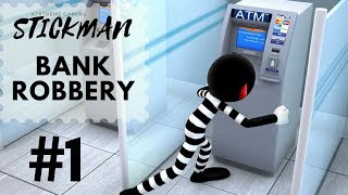 Stickman Bank Robbery Escape Level 1 to 8 Gameplay