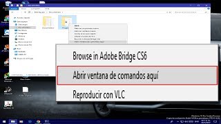 Restaura "Abrir ventana de comandos aquí" | Windows 10 | Sin programas