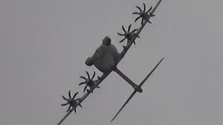 AIRBUS A400M PILOT IS FLYING HIS AIRCRAFT TO THE LIMIT!