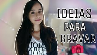 20 IDEIAS/TEMAS DE VÍDEOS PARA GRAVAR PARA SEU CANAL #WEBTUBE