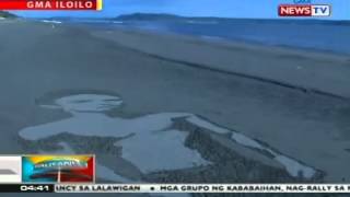 Beach art, alay ng isang Ilonggo para kay pambansang kamao Manny Pacquiao