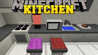 Minecraft: KITCHEN MOD (MICROWAVE, TOASTER, BLENDER, DISH WASHER, & MORE!) Mod Showcase