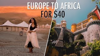 How to Travel EUROPE TO AFRICA FOR $40 ! (Spain Travel Vlog)