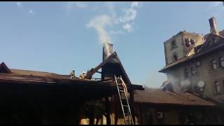 Пожар в Старом замке Горячий Ключ
