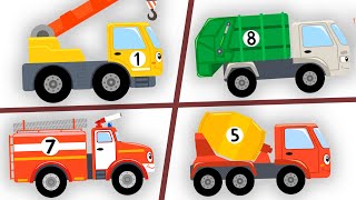СЧИТАЕМ МАШИНЫ ОТ 1 ДО 10 - Новая детская песня мультфильм