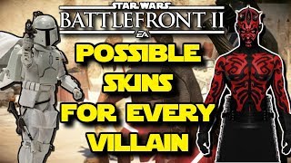 Skin Ideas for Every Villain in Battlefront 2! April Cosmetics Update | Star Wars Battlefront 2