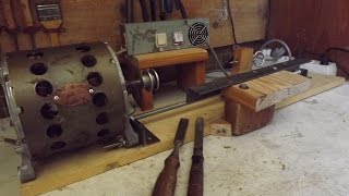 Как сделать простой токарный станок по дереву, homemade simple Wood Lathe!
