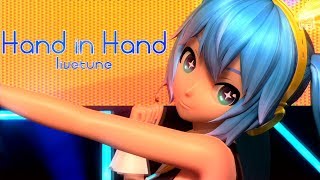 [1080P Full風] Hand in Hand - Hatsune Miku 初音ミク Project DIVA Arcade English lyrics Romaji subtitles