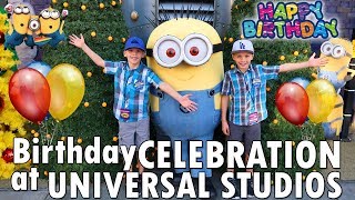 Twins Birthday at Universal Studios!