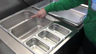 Steam Tables - How Do Different Size Pans Fit?