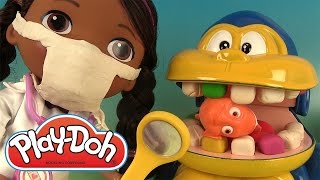Pâte à modeler Dentiste Singe & Docteur la Peluche Mashems Play Doh Dentist