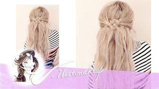 Semi-recogido con nudos #Braids with Knots