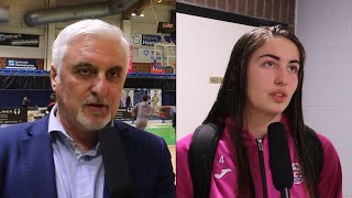François GOMEZ et Marine FAUTHOUX après St-Amand vs Tarbes (77-65) LFB 11e journée