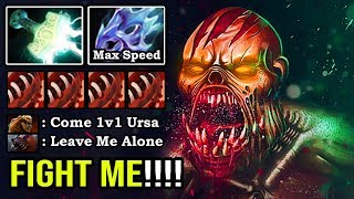 MAX SPEED LIFESTEALING EVEN URSA CAN'T STAND 1v1 Absolute Master Tier 13Min Godlike 7.23f DotA 2