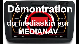 Medianav Renault Dacia vidéo player , map , crack gps , skin , présentation