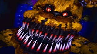Five Nights At Freddy's 4 - NIGHTMARE FREDBEAR JUMPSCARE! - Night 4 And Night 5 Gameplay