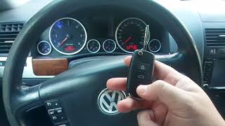 VW TUAREG 2008 проверка ключа после программирования