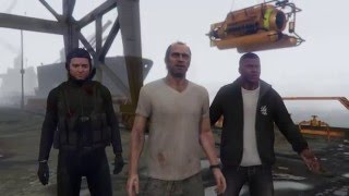 Grand Theft Auto V - 100% Walkthrough Part 47 [PS4] – Mission: The Merryweather Heist (Freighter)